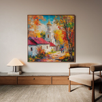 Landscape 464 Canvas Art 60 x 60 cm / Black