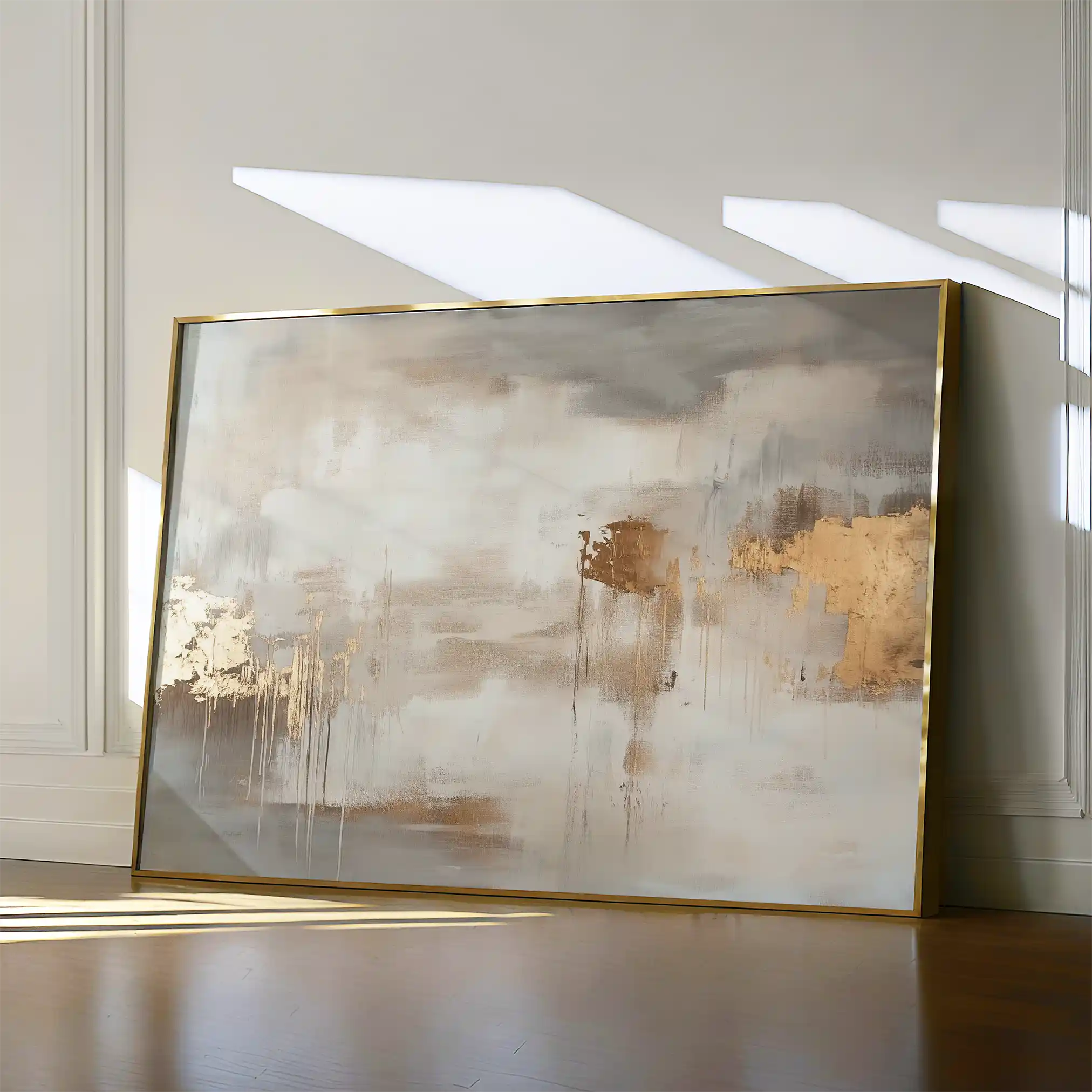 Abstract 465 Canvas Art 18" x 24" / 45 x 60 cm / Black