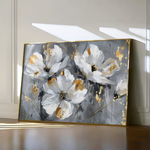 Floral 465 Canvas Art 60 x 40 cm / Black