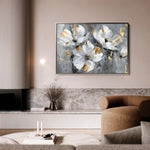 Floral 465 Canvas Art 60 x 40 cm / Black
