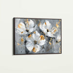 Floral 465 Canvas Art 60 x 40 cm / Black