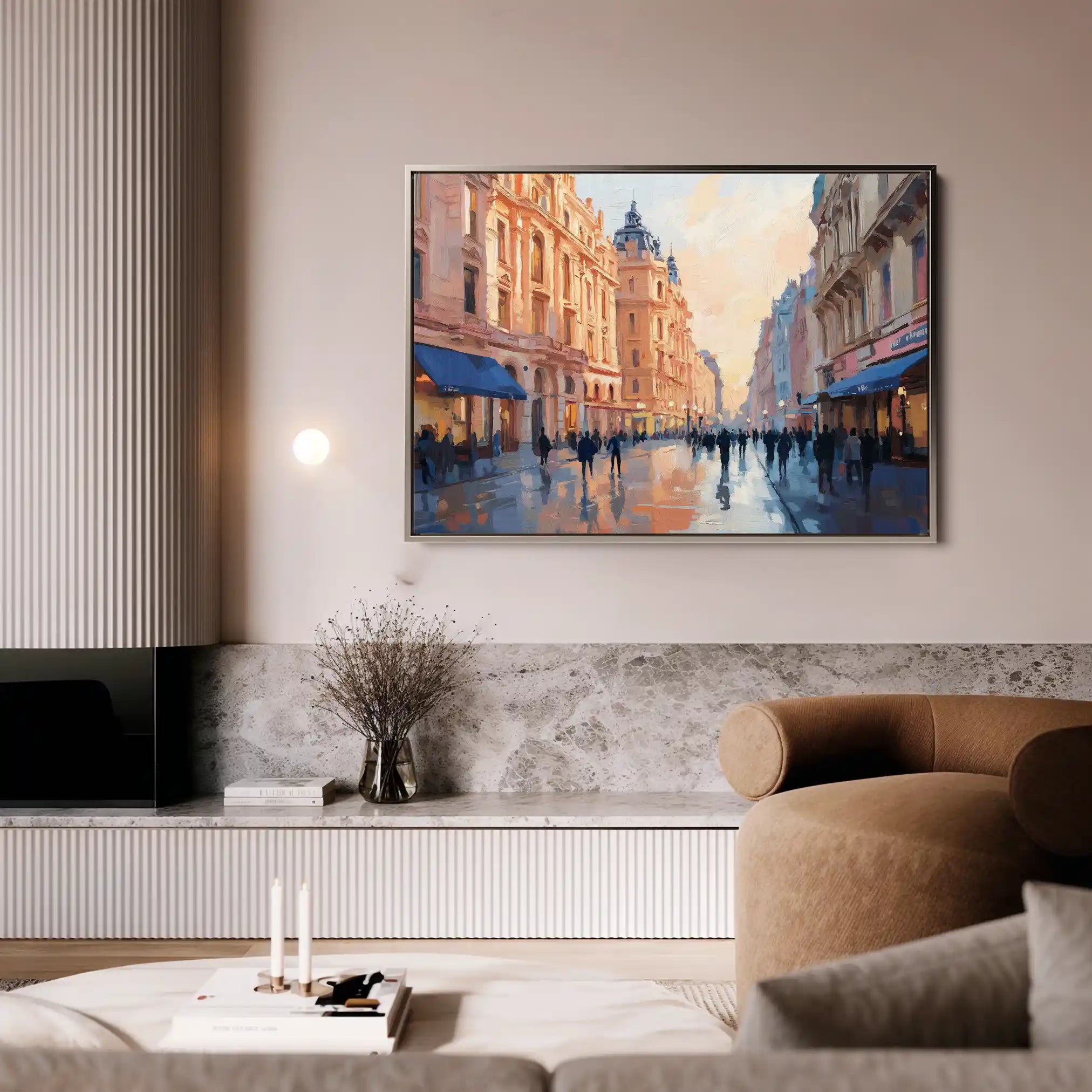 Landscape 465 Canvas Art 60 x 40 cm / Black