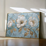 Floral 466 Canvas Art 18" x 24" / 45 x 60 cm / Black