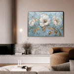 Floral 466 Canvas Art 18" x 24" / 45 x 60 cm / Black
