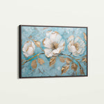 Floral 466 Canvas Art 18" x 24" / 45 x 60 cm / Black