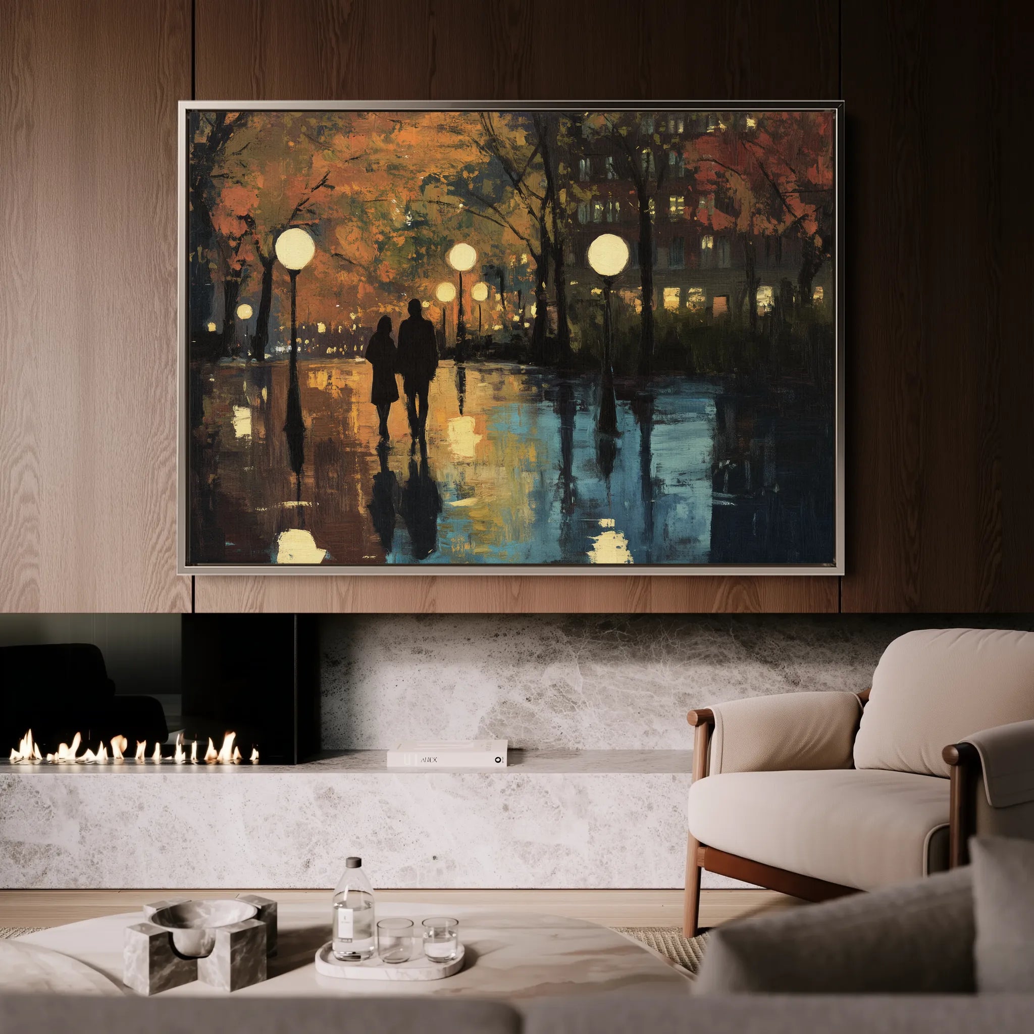 Landscape 466 Canvas Art 18" x 24" / 45 x 60 cm / Black
