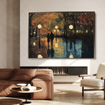 Landscape 466 Canvas Art 18" x 24" / 45 x 60 cm / Black