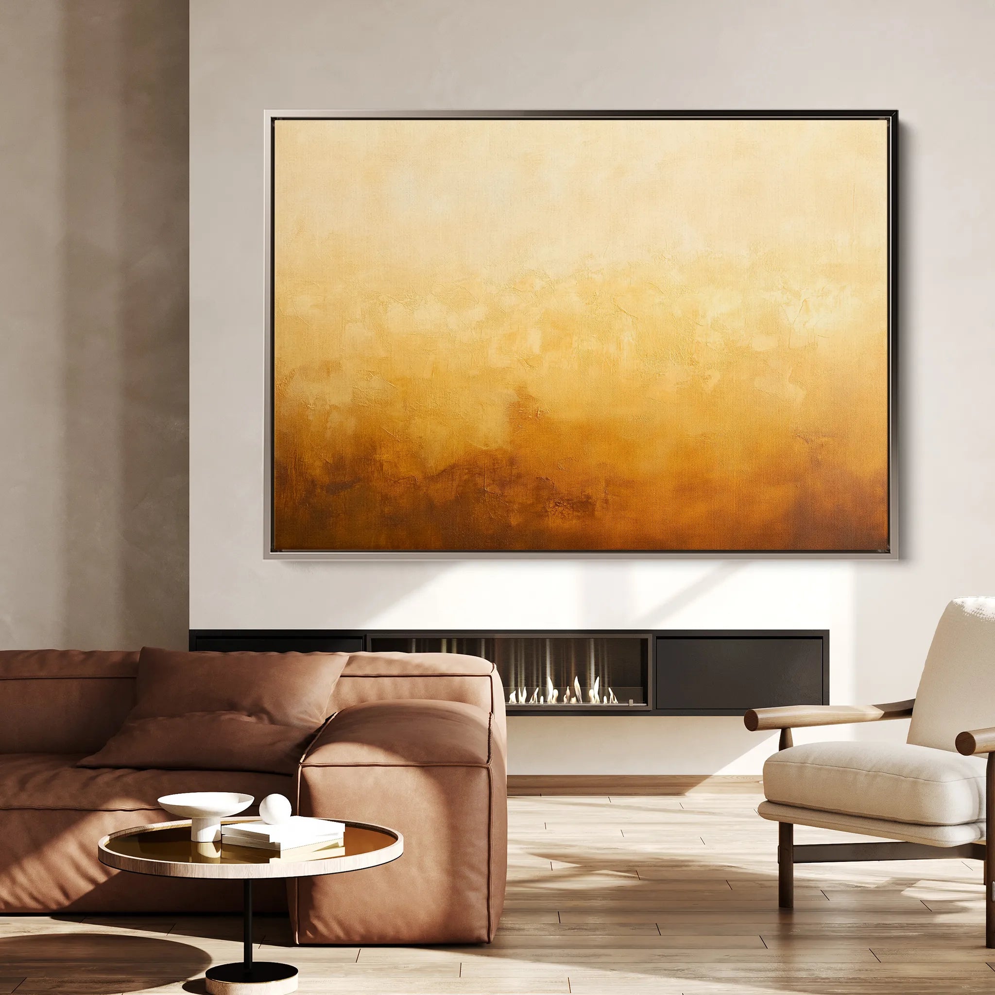 Abstract 467 Canvas Art 18" x 24" / 45 x 60 cm / Black
