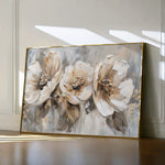 Floral 467 Canvas Art 18" x 24" / 45 x 60 cm / Black