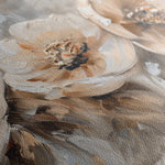 Floral 467 Canvas Art 18" x 24" / 45 x 60 cm / Black