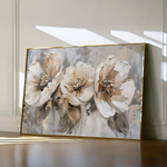 Floral 467 Canvas Art 60 x 40 cm / Black