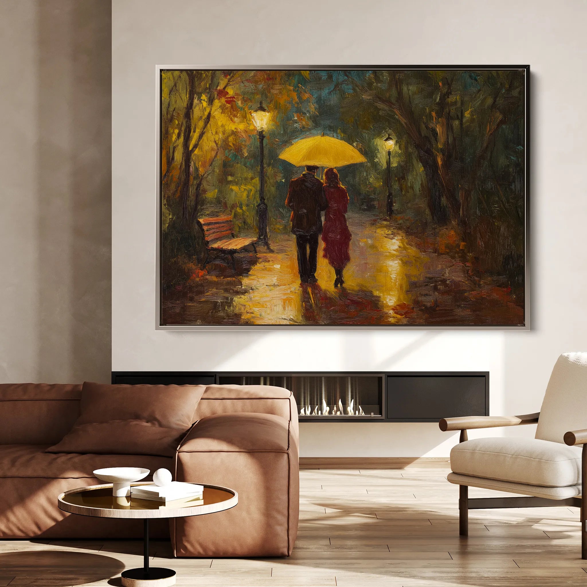 Landscape 467 Canvas Art 18" x 24" / 45 x 60 cm / Black
