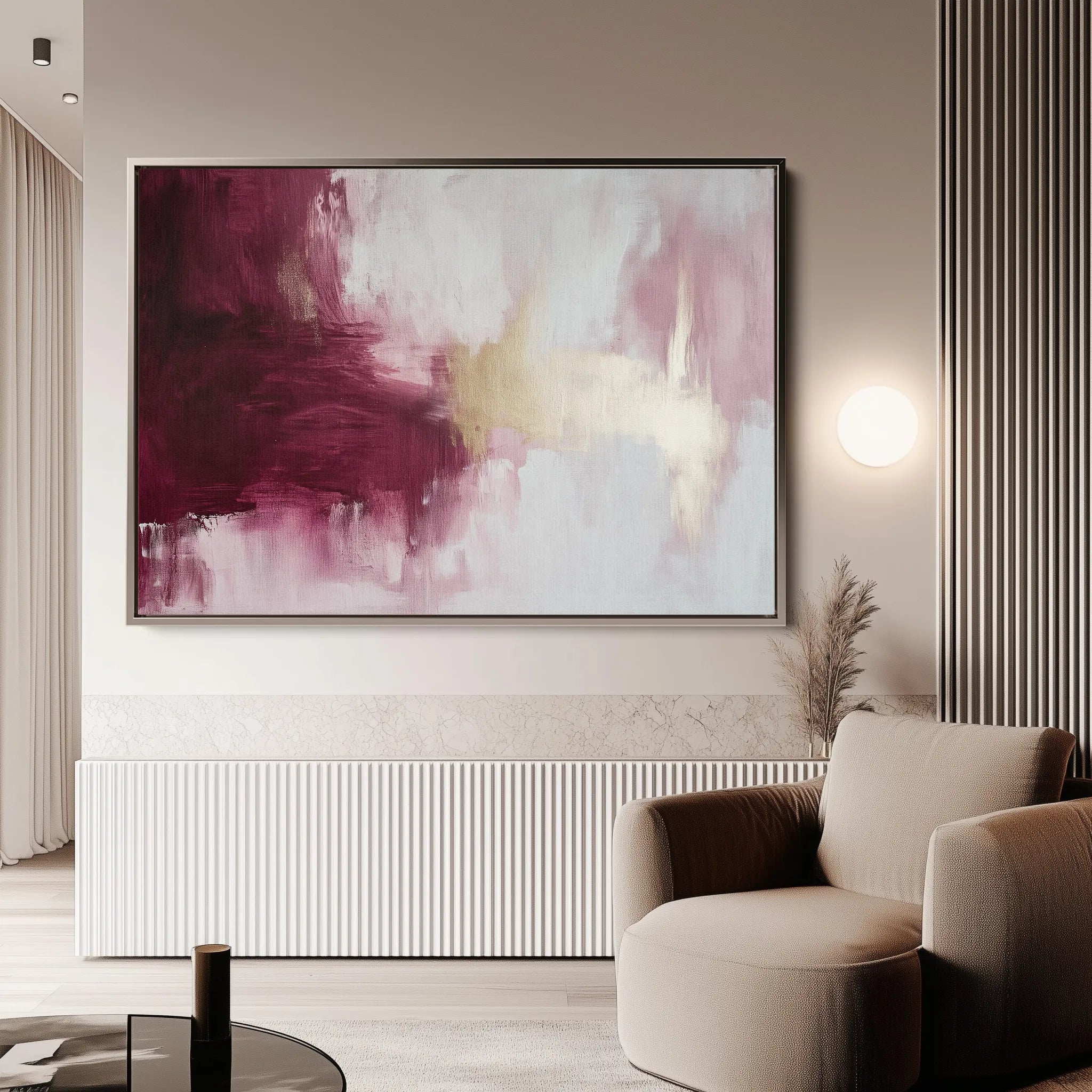 Abstract 468 Canvas Art 18" x 24" / 45 x 60 cm / Black