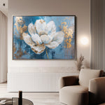 Floral 468 Canvas Art 18" x 24" / 45 x 60 cm / Black