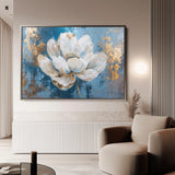 Floral 468 Canvas Art 18" x 24" / 45 x 60 cm / Black