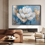 Floral 468 Canvas Art 18" x 24" / 45 x 60 cm / Black