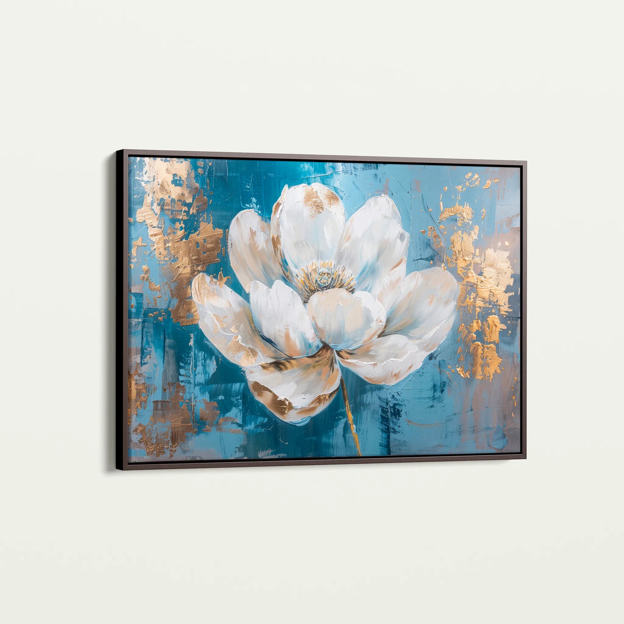 Floral 468 Canvas Art 18" x 24" / 45 x 60 cm / Black