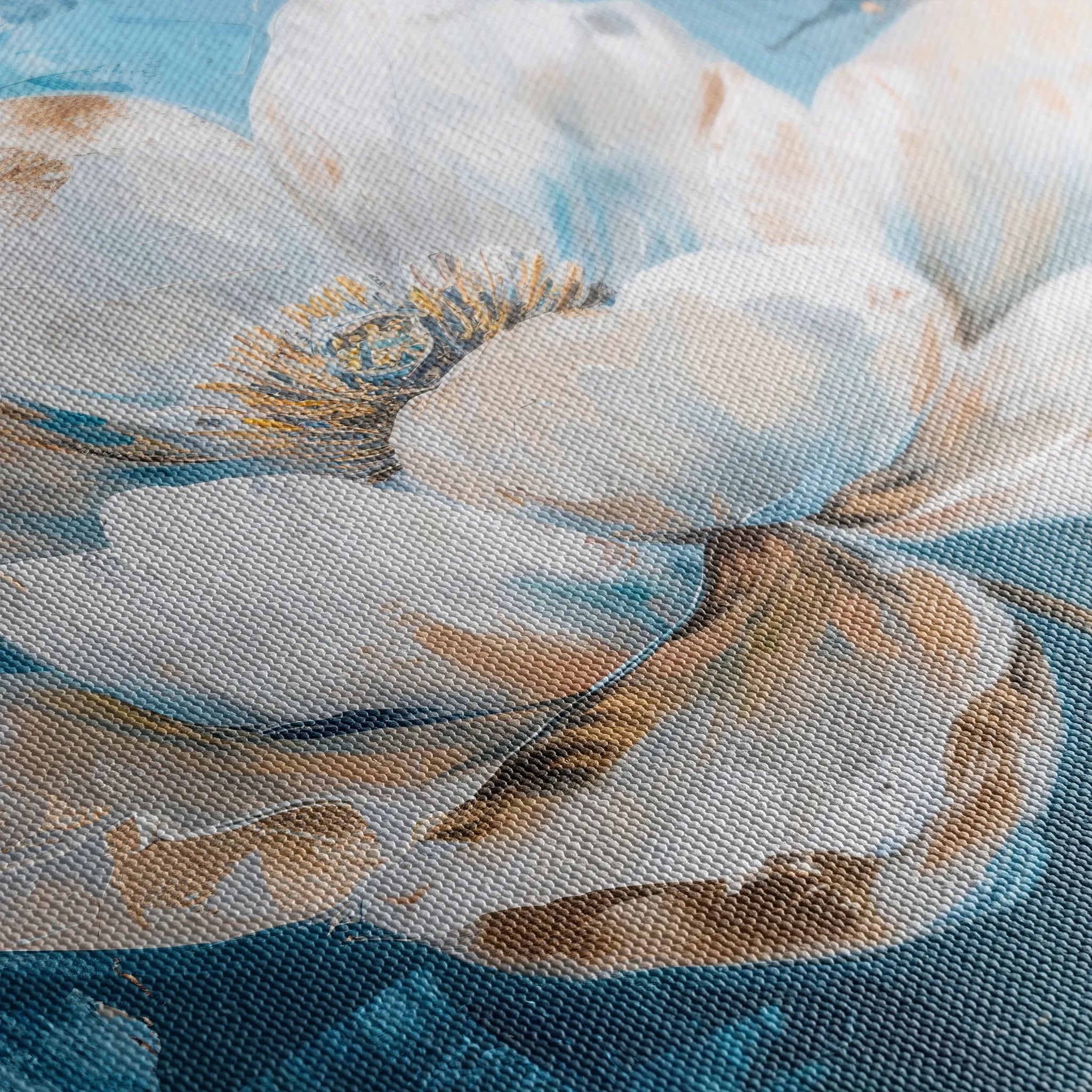 Floral 468 Canvas Art 18" x 24" / 45 x 60 cm / Black