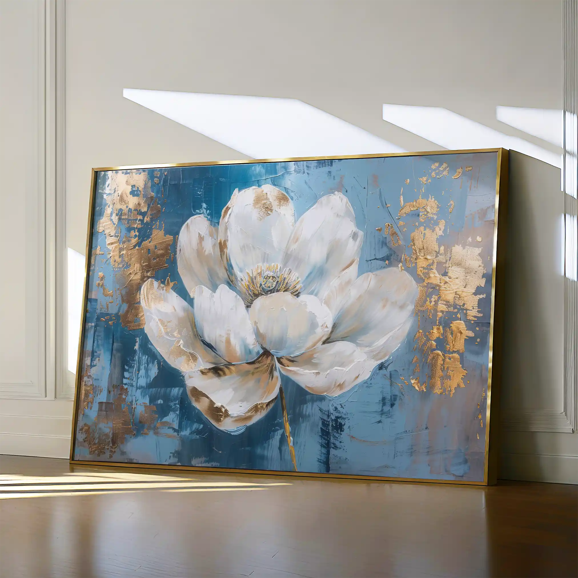 Floral 468 Canvas Art 60 x 40 cm / Black