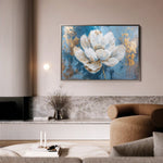 Floral 468 Canvas Art 60 x 40 cm / Black