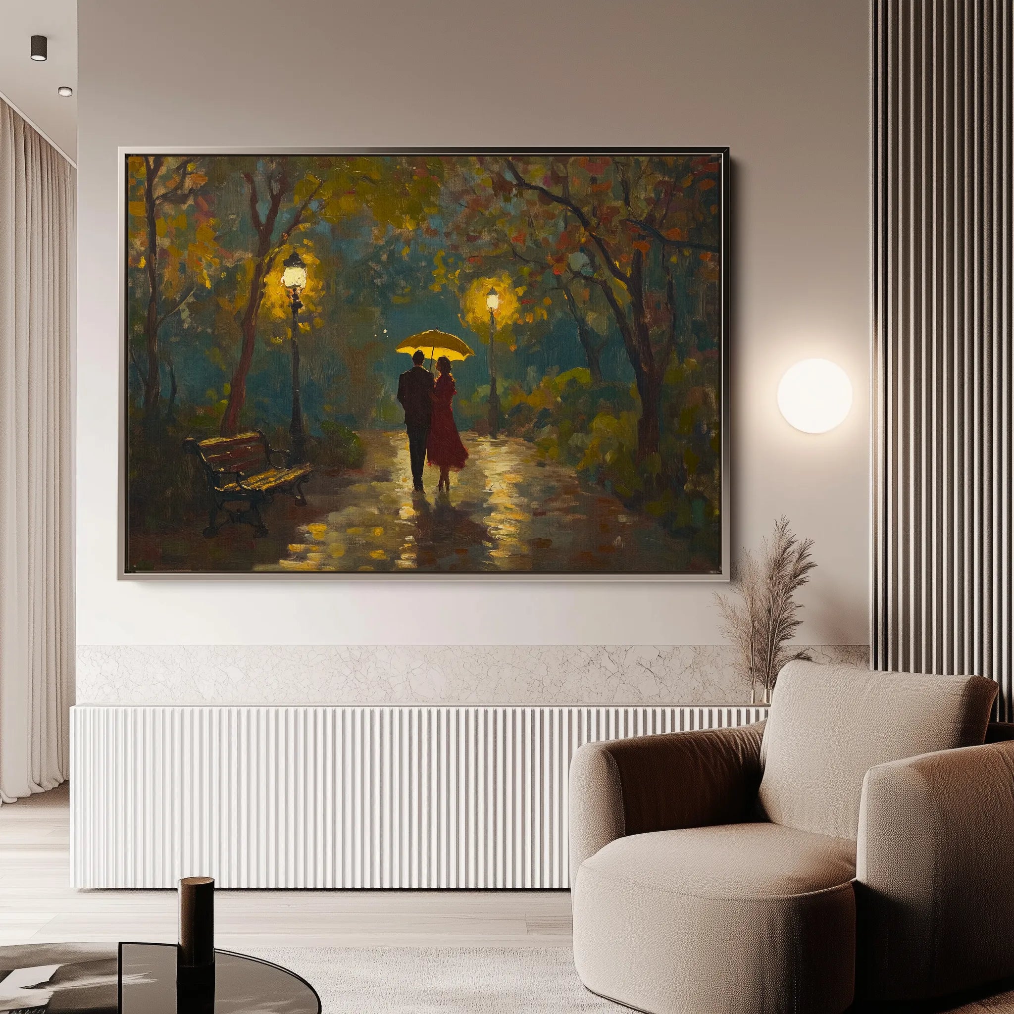 Landscape 468 Canvas Art 18" x 24" / 45 x 60 cm / Black