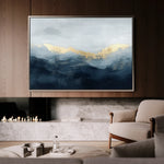 Abstract 469 Canvas Art 18" x 24" / 45 x 60 cm / Black