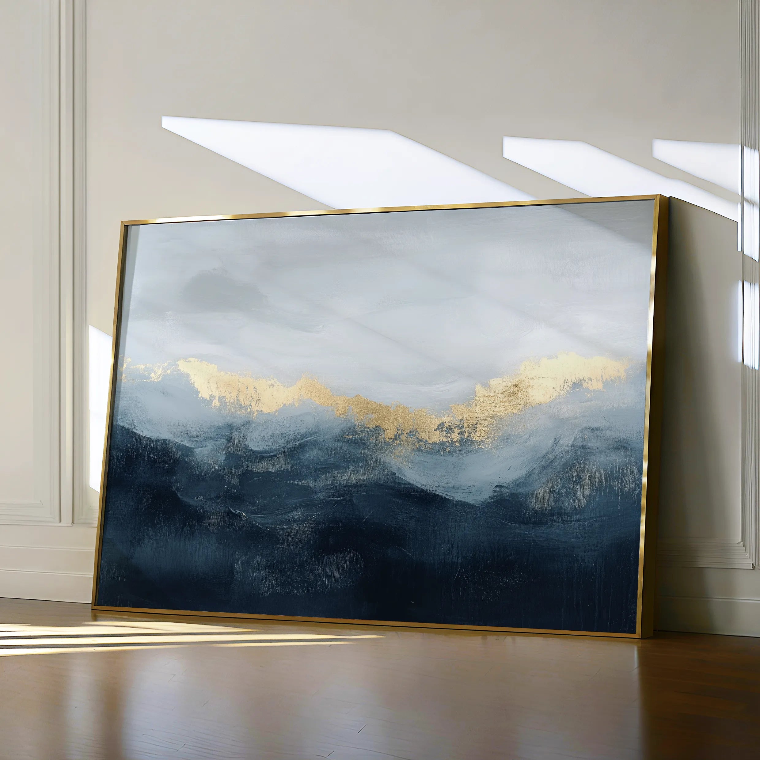 Abstract 469 Canvas Art 18" x 24" / 45 x 60 cm / Black