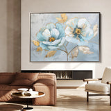 Floral 469 Canvas Art 18" x 24" / 45 x 60 cm / Black