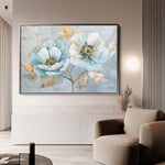 Floral 469 Canvas Art 18" x 24" / 45 x 60 cm / Black