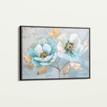 Floral 469 Canvas Art 18" x 24" / 45 x 60 cm / Black