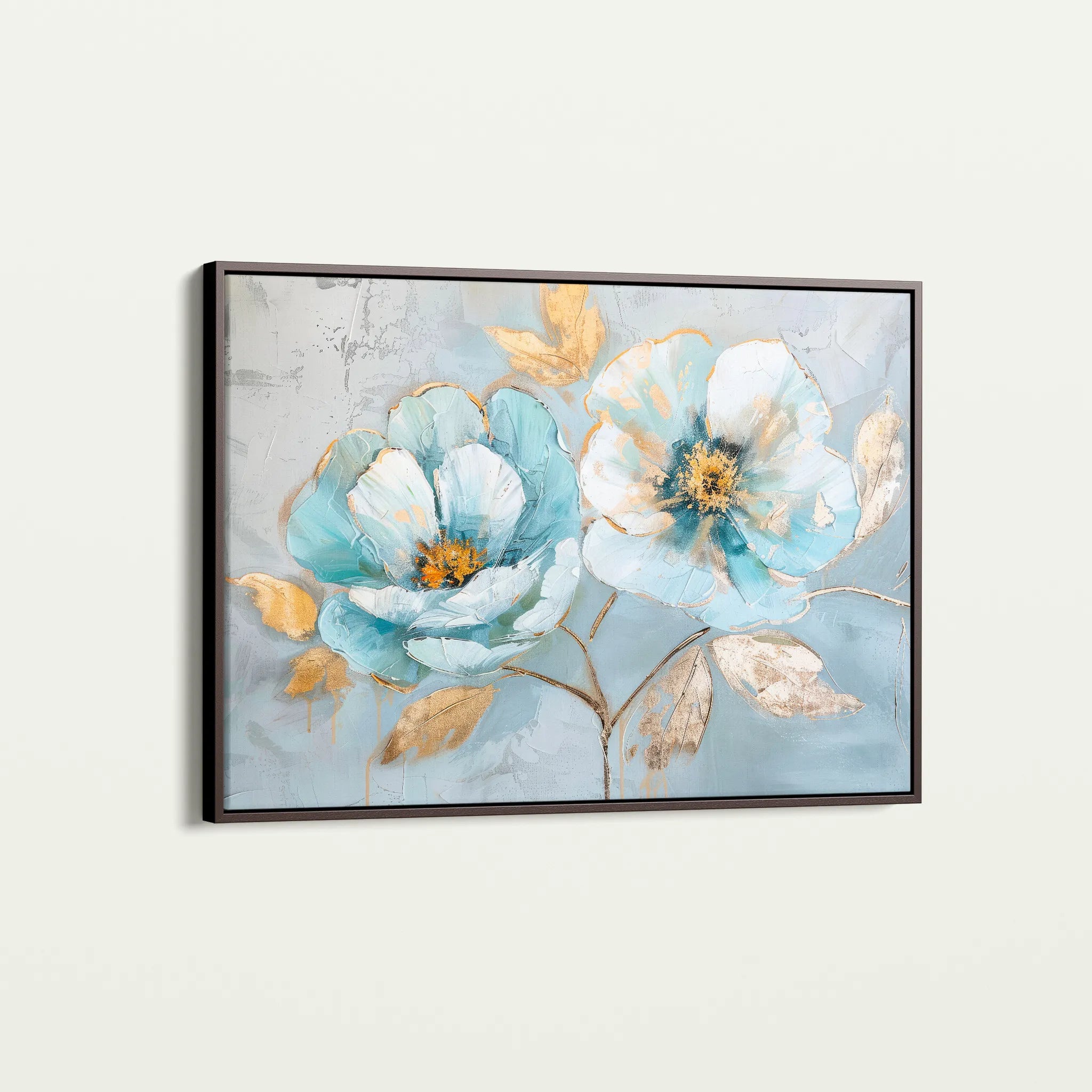 Floral 469 Canvas Art 18" x 24" / 45 x 60 cm / Black