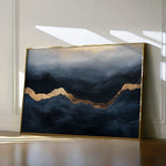 Abstract 470 Canvas Art 18" x 24" / 45 x 60 cm / Black