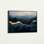 Abstract 470 Canvas Art 18" x 24" / 45 x 60 cm / Black