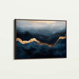 Abstract 470 Canvas Art 18" x 24" / 45 x 60 cm / Black