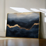 Abstract 470 Canvas Art 60 x 40 cm / Black