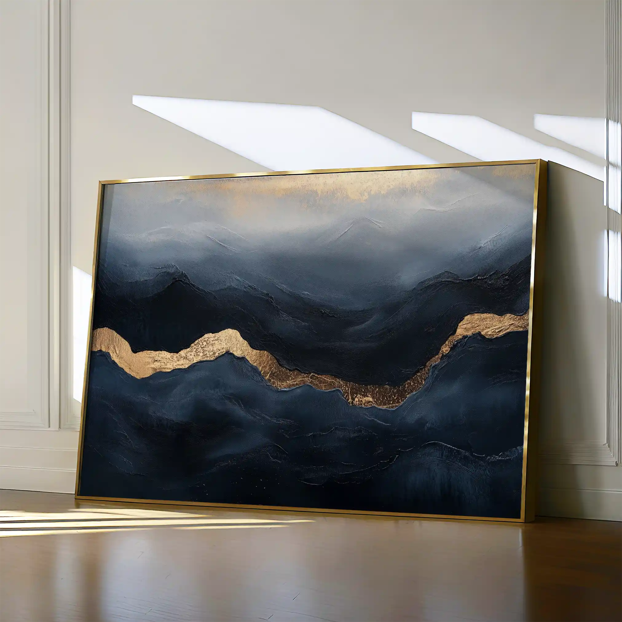 Abstract 470 Canvas Art 60 x 40 cm / Black