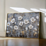 Floral 470 Canvas Art 18" x 24" / 45 x 60 cm / Black