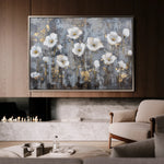 Floral 470 Canvas Art 18" x 24" / 45 x 60 cm / Black