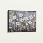 Floral 470 Canvas Art 18" x 24" / 45 x 60 cm / Black