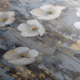 Floral 470 Canvas Art 18" x 24" / 45 x 60 cm / Black