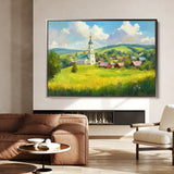 Landscape 470 Canvas Art 18" x 24" / 45 x 60 cm / Black