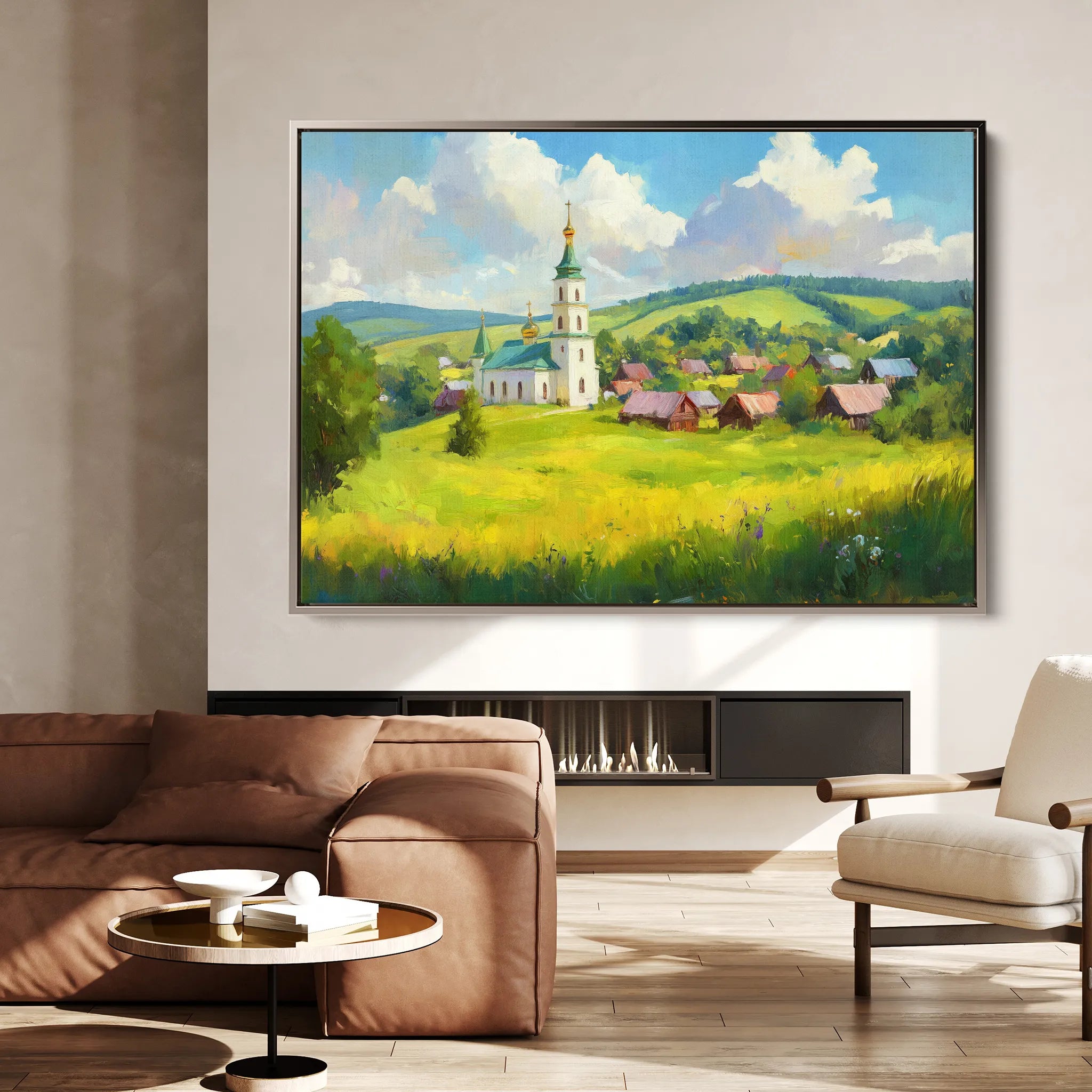 Landscape 470 Canvas Art 18" x 24" / 45 x 60 cm / Black