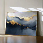 Abstract 471 Canvas Art 18" x 24" / 45 x 60 cm / Black