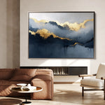 Abstract 471 Canvas Art 18" x 24" / 45 x 60 cm / Black