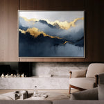 Abstract 471 Canvas Art 18" x 24" / 45 x 60 cm / Black