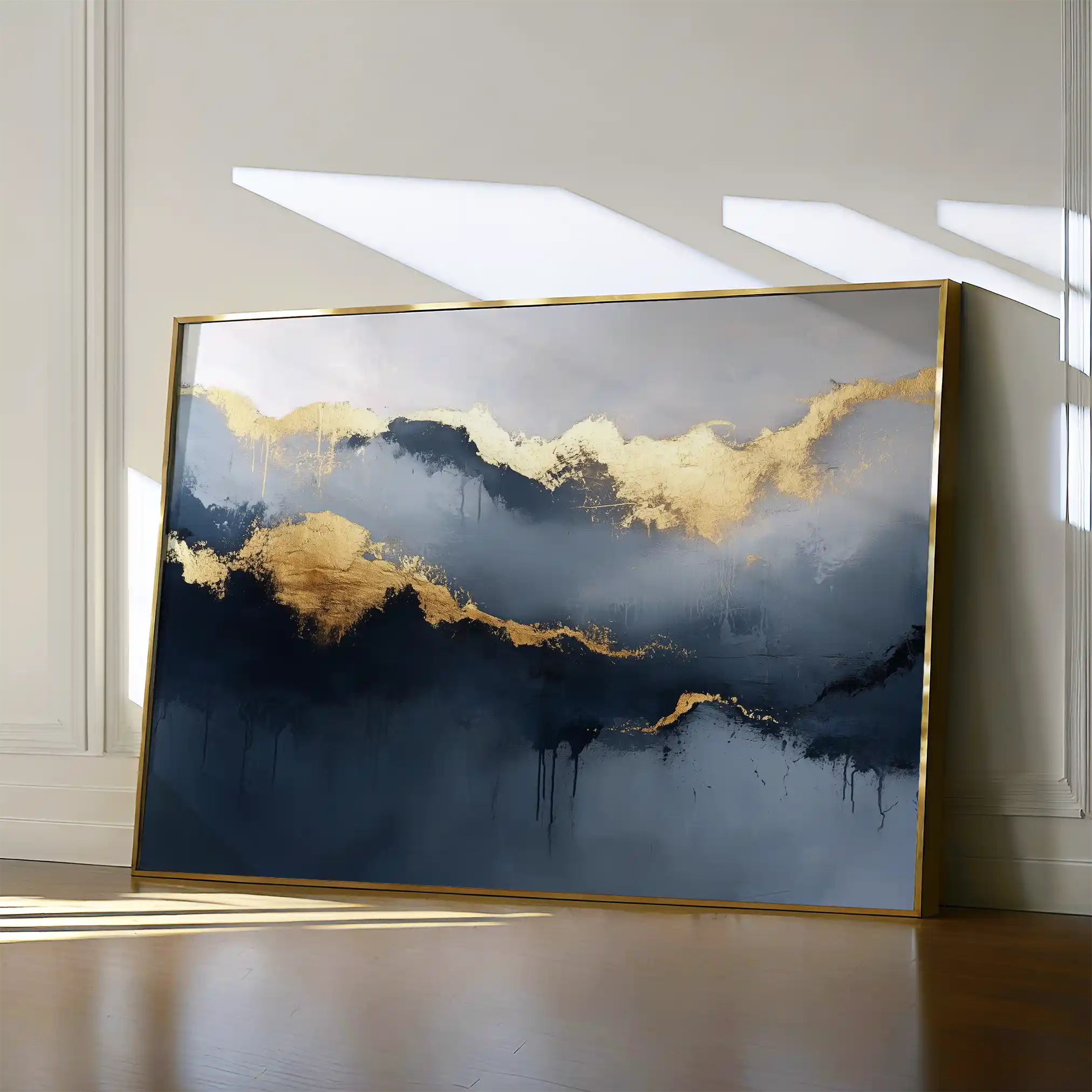 Abstract 471 Canvas Art 60 x 40 cm / Black