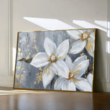 Floral 471 Canvas Art 18" x 24" / 45 x 60 cm / Black