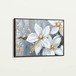 Floral 471 Canvas Art 18" x 24" / 45 x 60 cm / Black