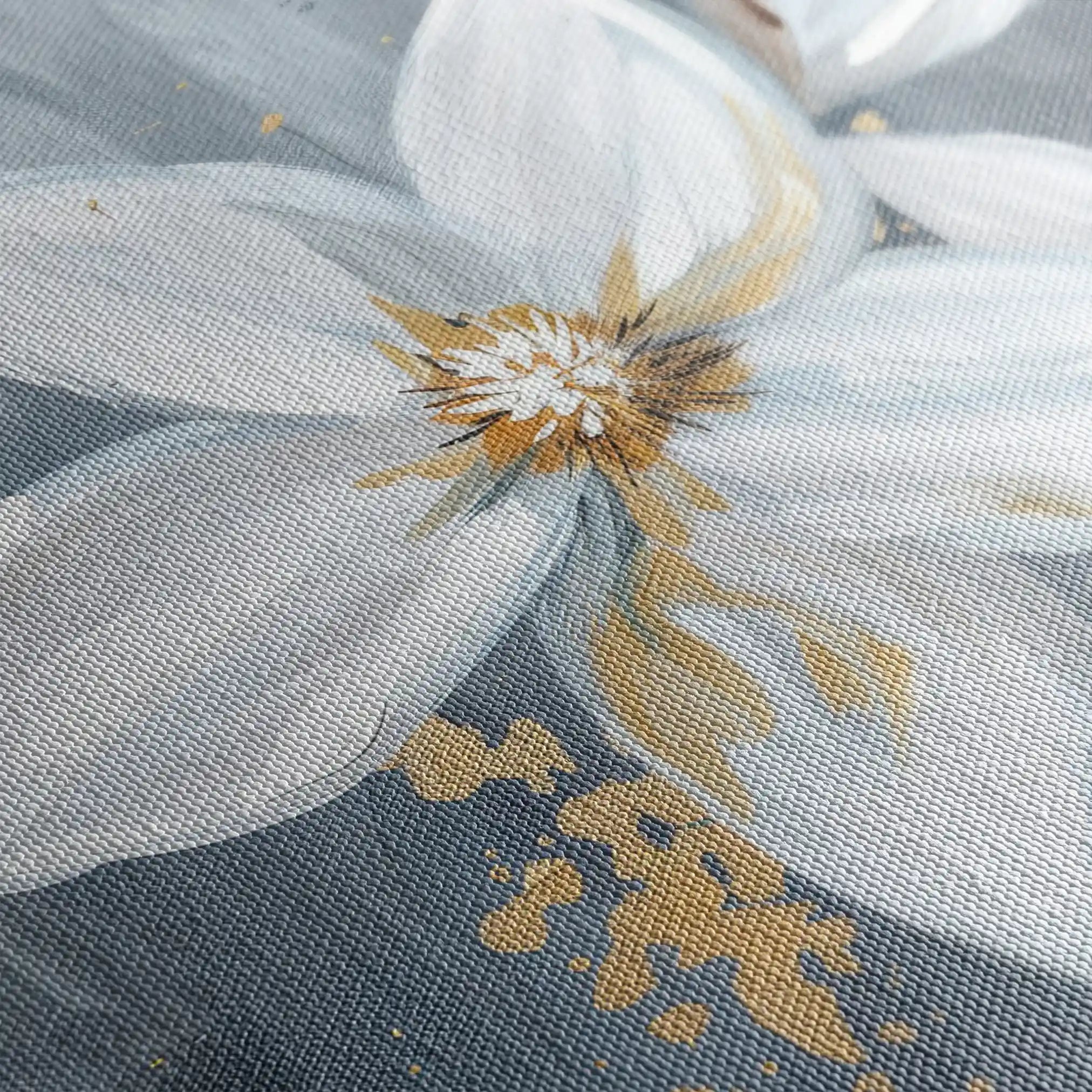 Floral 471 Canvas Art 60 x 40 cm / Black