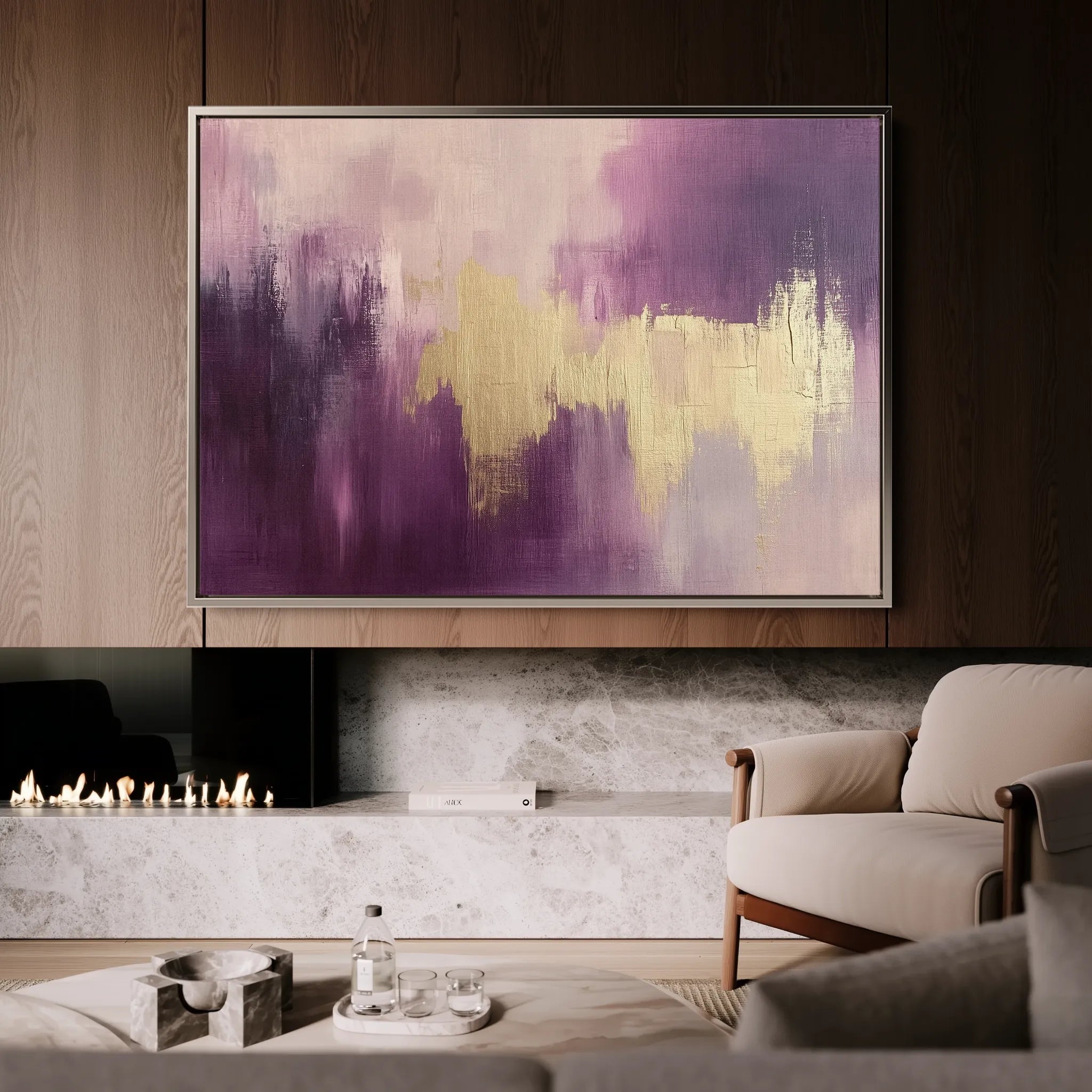 Abstract 472 Canvas Art 18" x 24" / 45 x 60 cm / Black